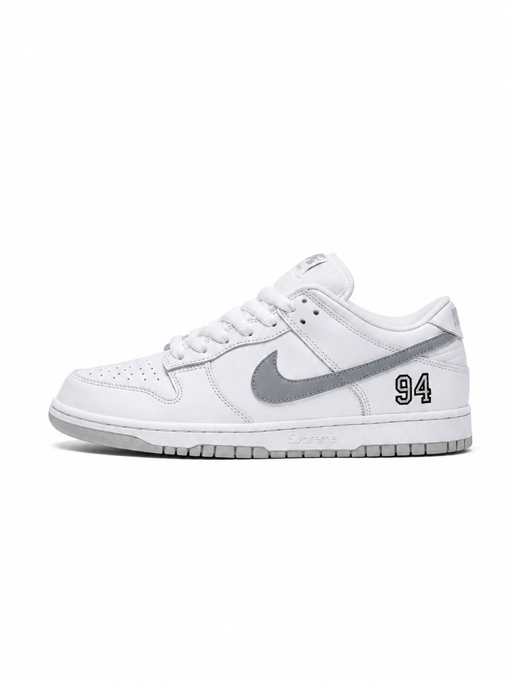 Nike SB Dunk Low Supreme '94 – White / Metallic Silver