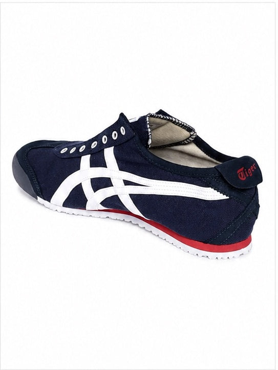 Onitsuka Tiger Navy Blue Solid Mexico 66 PS Slip-On Sneakers