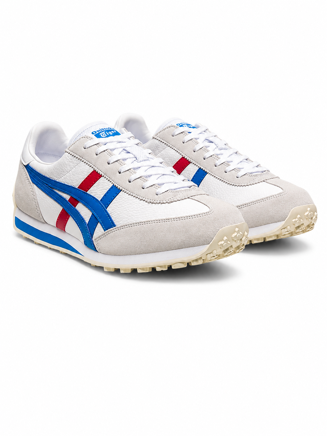 Onitsuka Tiger Unisex White Striped Leather Sneakers EDR 78